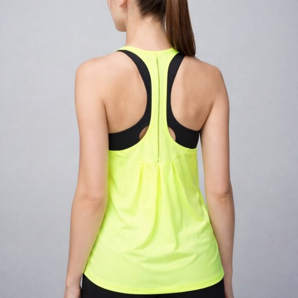Lululemon Singlet Tank Women’s Size‎ XS Clear Mint Training Gym Stretch Neon
